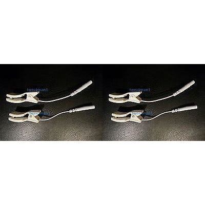 4 Clip Electrodes for TENS 3000 TENS 7000 Digital Massagers Erostek TENS IFC EMS