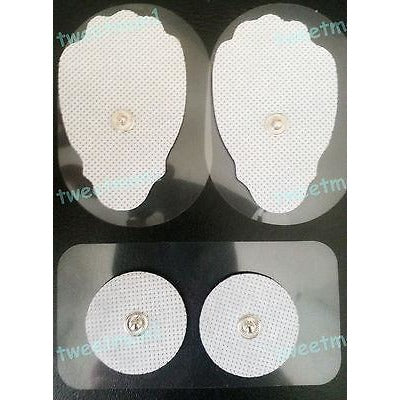 REPLACEMENT ELECTRODE PADS (2 LG, 2 SM) FOR ELIKING Digital Massagers REUSABLE