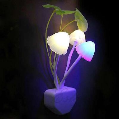 Romantic Color Changing Mushroom LED Night Light NightLite New