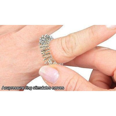 Acupressure Sujok (Su-Jok) Pain Therapy Finger Massagers Circulation Rings 4 Pk