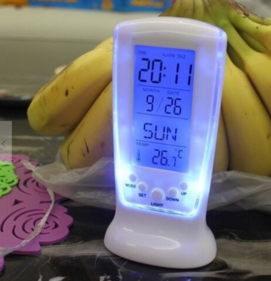 Frozen Ice Led Digital Alarm Bedside or Desk Office Clock