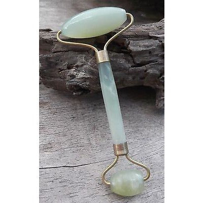 Jade Facial Massager Face Massage Roller~Beautiful Jade Stone Facial Roller New