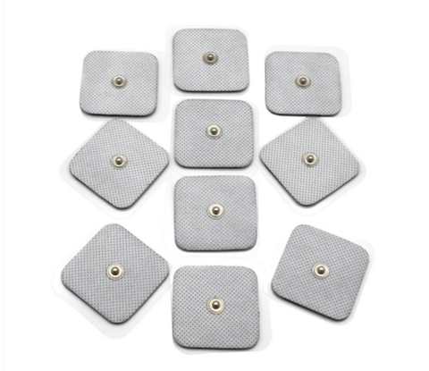 10 Electrode pad massage pads compatible with Healy Frequency TENS 2x2in 3.5mm snap