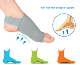 1 Pair Gel Plantar Fasciitis Foot Arch Support Sleeve Socks Comfort Gel Pad Gray