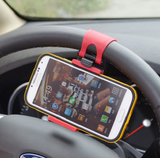 Universal Car Steering Wheel Clip Mount Holder Cradle Stand For Mobile Phone GPS