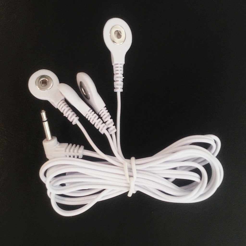 3.5mm Quad Massage Cable with 8 Pads for Erostek