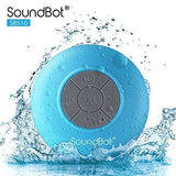 SoundBot SB510 Water Resistant Bluetooth Shower Speaker, Handsfree Choose Color