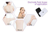 Wide Electrode Replacement Massage Pads 9x5 cm (20) for Therapy TENS Massager