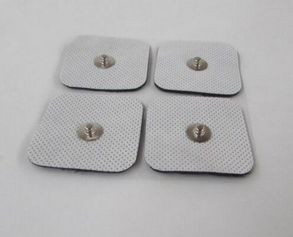 16 TENS Compatible Easy to Snap Electrodes 2 x 2 inch