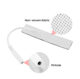 4 Strip Non Woven Electrodes 1.5cm x7cm with Pin Style Connection 2mm