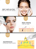 Ultrasonic Facial Skin Scrubber Deep Face Cleaning Machine USB + Bonus Gift