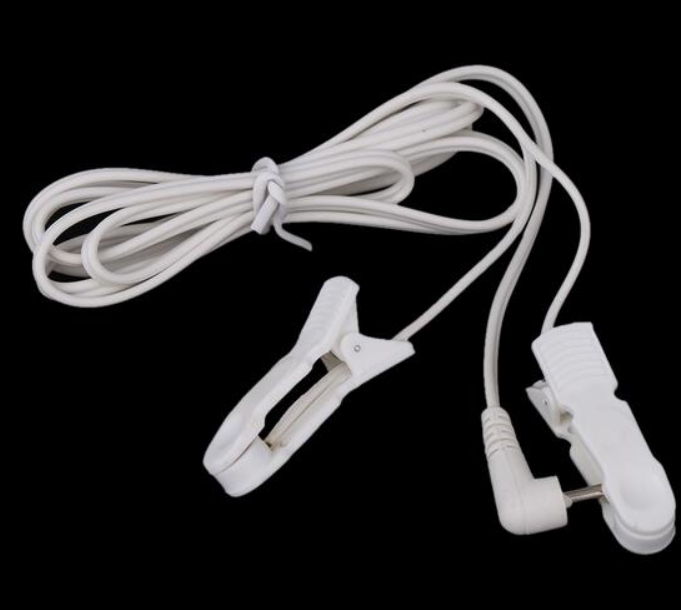 CLIP/CLAMP ELECTRODE w/ 3.5mm Plug Lead Cable for Erostek TENS