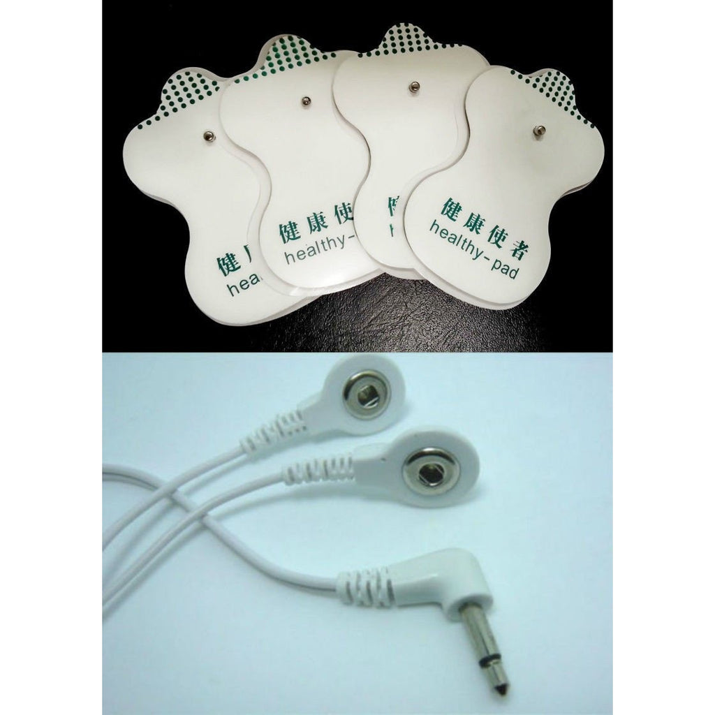 OMRON COMPATIBLE ELECTRODES REPLACEMENT MASSAGE PADS (24) WITH 3.5mm LEAD CABLE