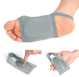 1 Pair Gel Plantar Fasciitis Foot Arch Support Sleeve Socks Comfort Gel Pad Gray