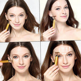 Gold Beauty Bar Facial Roller Face Vibration Skincare Massage Face Lift Firm