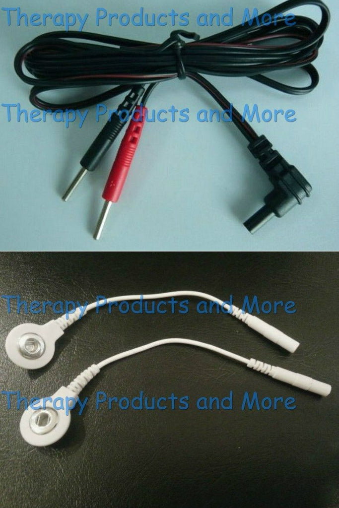 Replacement Electrode Cables Wires for LG TEC Elite -Use Snap OR Pin Pads!