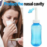 300ml Nasal Wash Neti Pot Nose Cleaner Bottle Nasal Irrigator Saline Allergic
