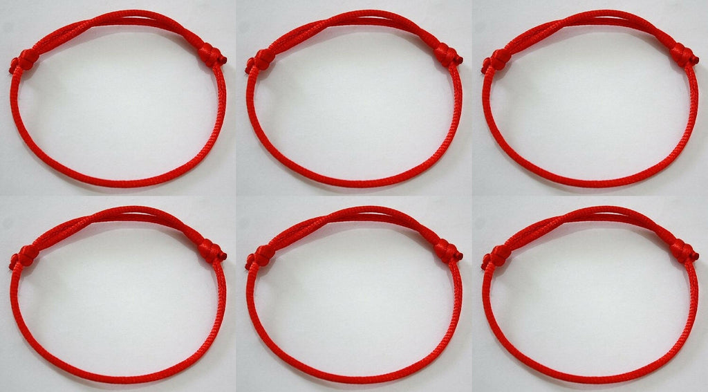 6 Handmade Kabbalah Red String Bracelet Evil Eye Jewelry Kabala Lucky Bracelet
