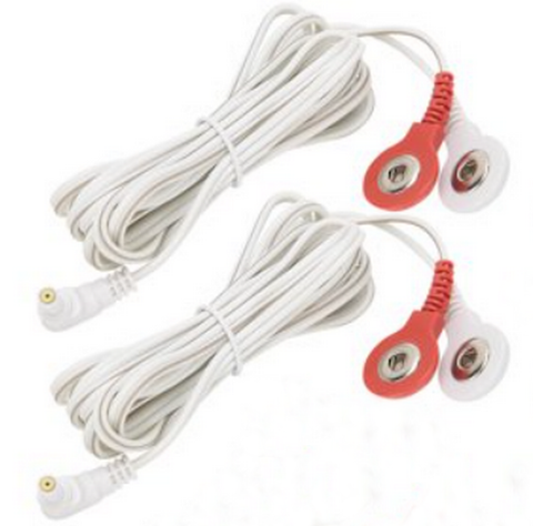 TENS Massager Wire Cables with 2.35mm Plug 3.5mm snap Connectors