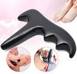 Natural Stone Meteorite Massage Reflexology Massage Trigger Point Tool hand Back