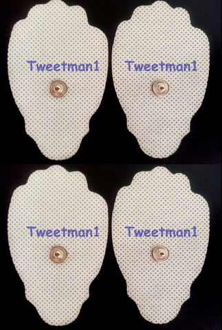 REPLACEMENT ELECTRODES MASSAGE PADS (4) for Smart Relief Digital Massager TENS