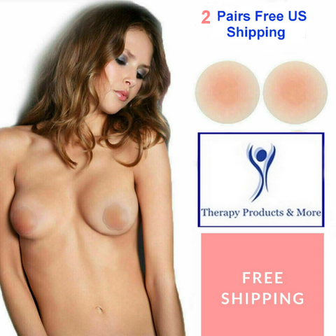 2 Pairs Pasties Nippleless Cover Reusable Self Adhesive Silicone Nipple Covers